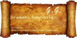 Gradwohl Gabriella névjegykártya
