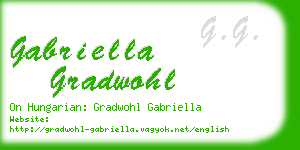 gabriella gradwohl business card